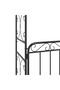 Garden Arch with Gate Black 108x45x235 cm Steel - 6