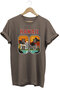 Hawaii 89 Sunset Palm and Sailboat Printed 100% Cotton Unisex Regular Fit T-Shirt