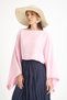 Pink Oversize Cut Muslin Blouse 29230 - 6