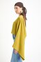 Oil Green Oversize Cut Muslin Blouse 29230 - 2