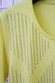Women's Plus Size Lycra Crew Neck Stone Print Short Sleeve Mother Combed Cotton T-Shirt Blouse - Yellow - 6