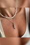 Swinging Tail Fish Pendant Non-Tarnish Silver Women's Steel Necklace - 2