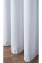 White Organic Bamboo Tulle Curtain 1/3 Dense Pleats No Wrinkle No Ironing Required - 4