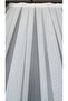 White Stripe Detail Horizontal Stripes 1/3 Tight Pleated Tulle Curtain No Wrinkle Ironing - 3
