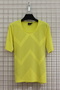 Women's Plus Size Lycra Crew Neck Stone Print Short Sleeve Mother Combed Cotton T-Shirt Blouse - Yellow