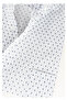 Men's Navy Blue White Pocket Wide Cut Cotton Long Sleeve Shirt - 4