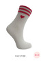 4 Pack Heart Patterned Women's College Socks - 3