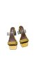 Steymi Mustard Yellow Heeled Fancy Slippers