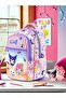 Primary School Orthopedic Waterproof Water Bottle 3 Compartments Nutritional 2-Piece Primary School Girl Backpack - 2
