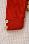 Button Detailed Ribbed Knitwear Leggings Brick Color - 6