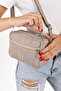 Daily Three-Compartment Women's Shoulder Bag with Cross Strap - 5