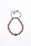 Certified Rhodochrosite Hematite Natural Stone Silver Apparatus Adjustable Bracelet - 2