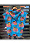 Capybara Patterned Children's Poncho Beach Towel & Bathrobe 60X60 cm - 2