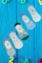 5 Pairs of Girls' Colorful Summer Thin Ballerina Socks