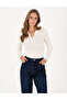 Ecru Slim Fit Polo Neck Sweater 50310954-Vr019