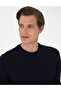Navy Blue 2 Thread Regular Fit Crew Neck Basic Sweatshirt 50314054-Vr033 - 2
