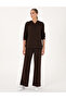 Brown Flare Fit Modal Blend Sweatpants 50314962-Vr029 - 3