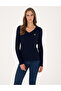 Navy Blue Extra Slim Fit Basic Sweater 50317062-Vr033 - 3
