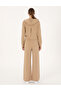 Beige Flare Fit Modal Blend Sweatpants 50314962-Vr011 - 4
