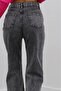 Relax Black High Waist Loose Leg Denim Jeans - 4