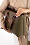 Women's Polo Stripe Patterned Long Strap 4 Compartment Hand & Shoulder Bag - 8