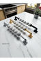 Maya Beaded 192 mm Black Special Heavy Metal 1St Classroom Furniture Drawer Kitchen Cabinet Handle Premium Handle - 3