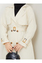 Torino Fabric Waterproof Belted Lined Hijab Trench Coat Rc1203089 - 9
