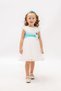 Girl's Princess Evening Dress Belted Lace Birthday Dress 3-6 Years Old