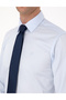 Light Blue 100% Cotton Shiny Satin Slim Fit Long Sleeve Basic Shirt 50315407-Vr003 - 7