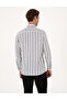 Black Regular Fit Striped Long Sleeve Shirt 50312269-Vr046 - 5