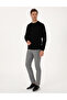 Gray Slim Fit Drawstring Canvas Trousers 50310829-Vr024 - 3