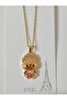Stainless Steel Pink Labubu Necklace - 2
