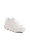 White Lace-Up Women's Sneakers - 3