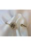 Steel Clover Figure Thin Stone Handcuffs - 2
