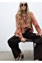 Flounced patterned blouse - 5