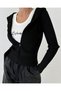 Hype Streetwear Camisole Zip-Up Black Cardigan - 2