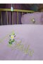 Embroidered Muslin Sleeping Set - 80X120 cm Duvet Cover, Pompom Mosquito Net, Tulle and Apparatus - 6