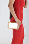 Quality Metal Hand and Shoulder Gold & Silver Detailed Evening Bag - 2