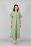 V-Necklace Pleated Dress - 4