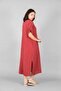 V-Necklace Pleated Dress - 4