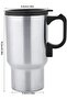 Electric Heated Travel Mug 12V 450mL Stainless Steel Car Cup with Vacuum Insulation, Spill-Pr - 2