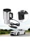 Car Heating Cup, 12V 450ml Electric Stainless Steel Travel Coffee Mug, Vacuum Insulated Heated Cup t - 7