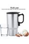Electric Heated Travel Mug 12V 450mL Stainless Steel Car Cup with Vacuum Insulation, Spill-Pr - 4