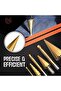 High-Speed Reaming Pagoda Sawtooth Set - 6 PC Titanium Step Drill Bit with Box - 7