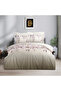 Clara Single Ranforce Duvet Cover Set Beige (3 Pieces) Single Duvet Cover Set