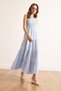 Women's Baby Blue Top Gipeli Piece Maxi Muslin Dress Elb-19002499 - 3