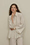 Basic Modal Shirt Suit Stone - 8