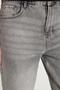 Men's Relaxed Fit Wide Leg Washed Stonewashed Boyfriend Stretch Grey Jean Denim Pants - 3