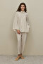 Basic Modal Shirt Suit Stone