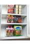 Clear Refrigerator Organizer Bins, Adjustable Plastic Storage for Fridge Shelves - 2